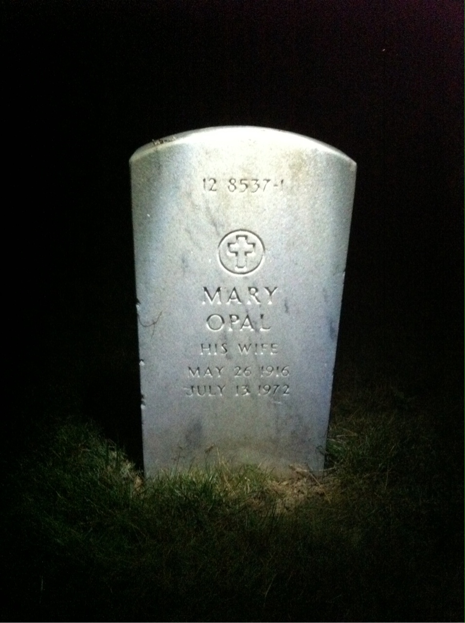 Back of headstone — Arthur Corbisez