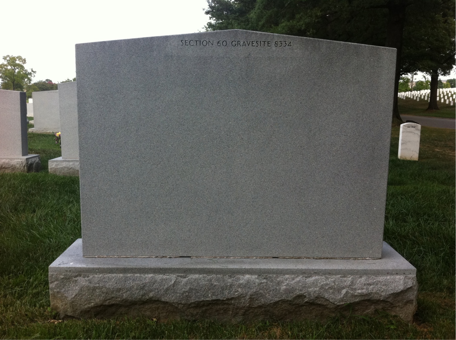 Back of headstone — Robert Raney