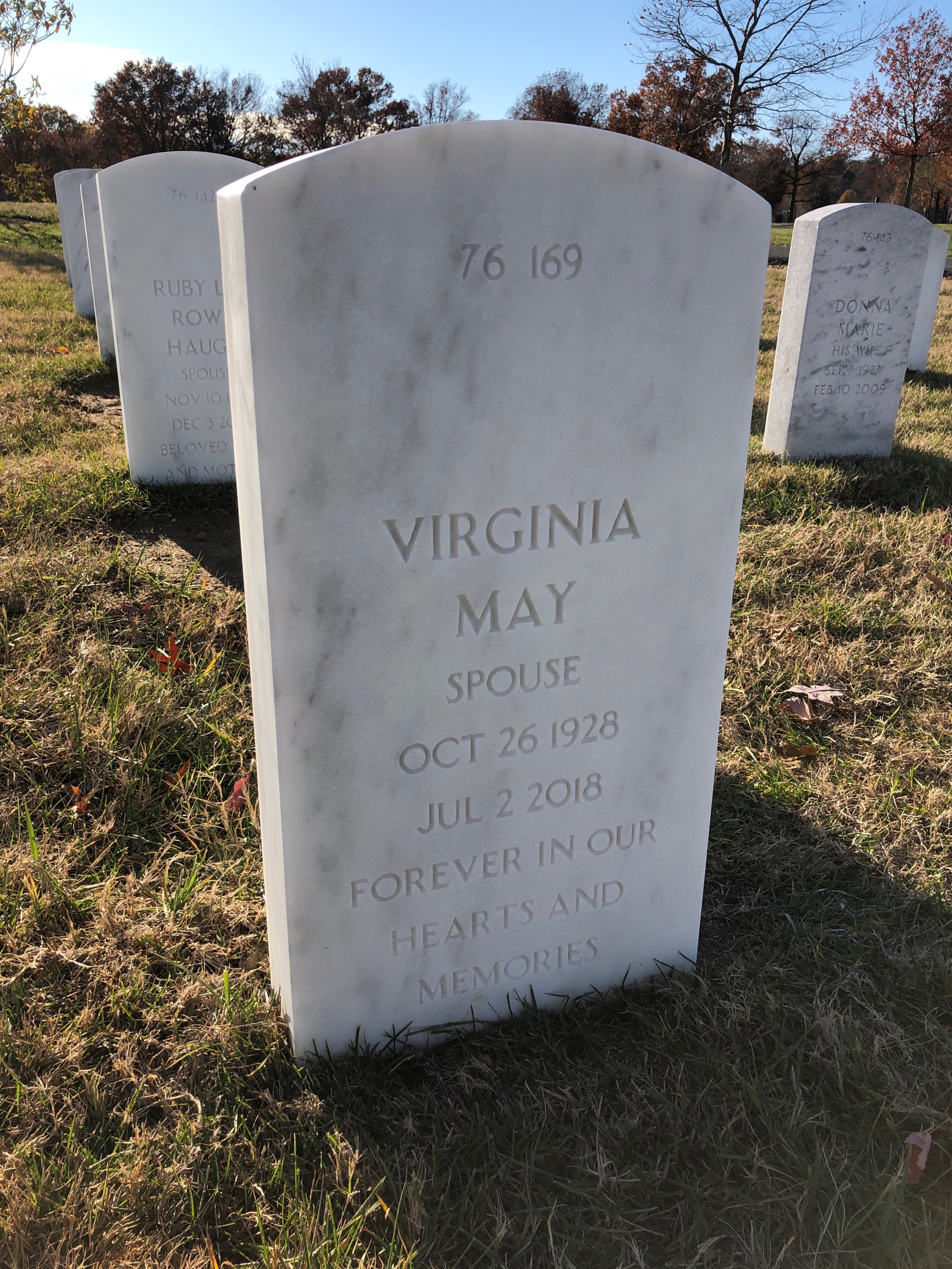 Back of headstone — Robert Mueller