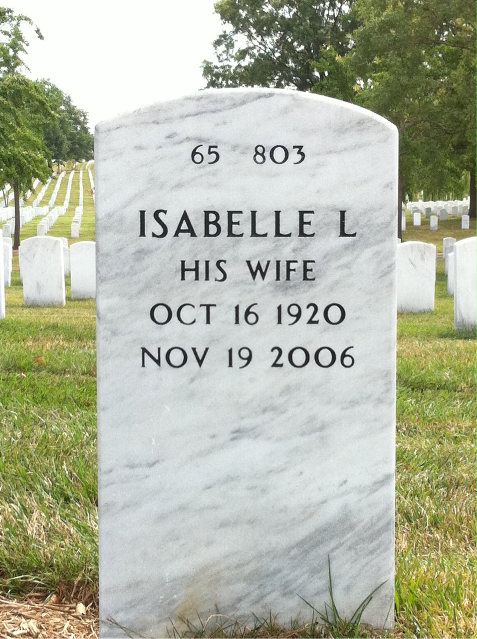 Back of headstone — James Coe