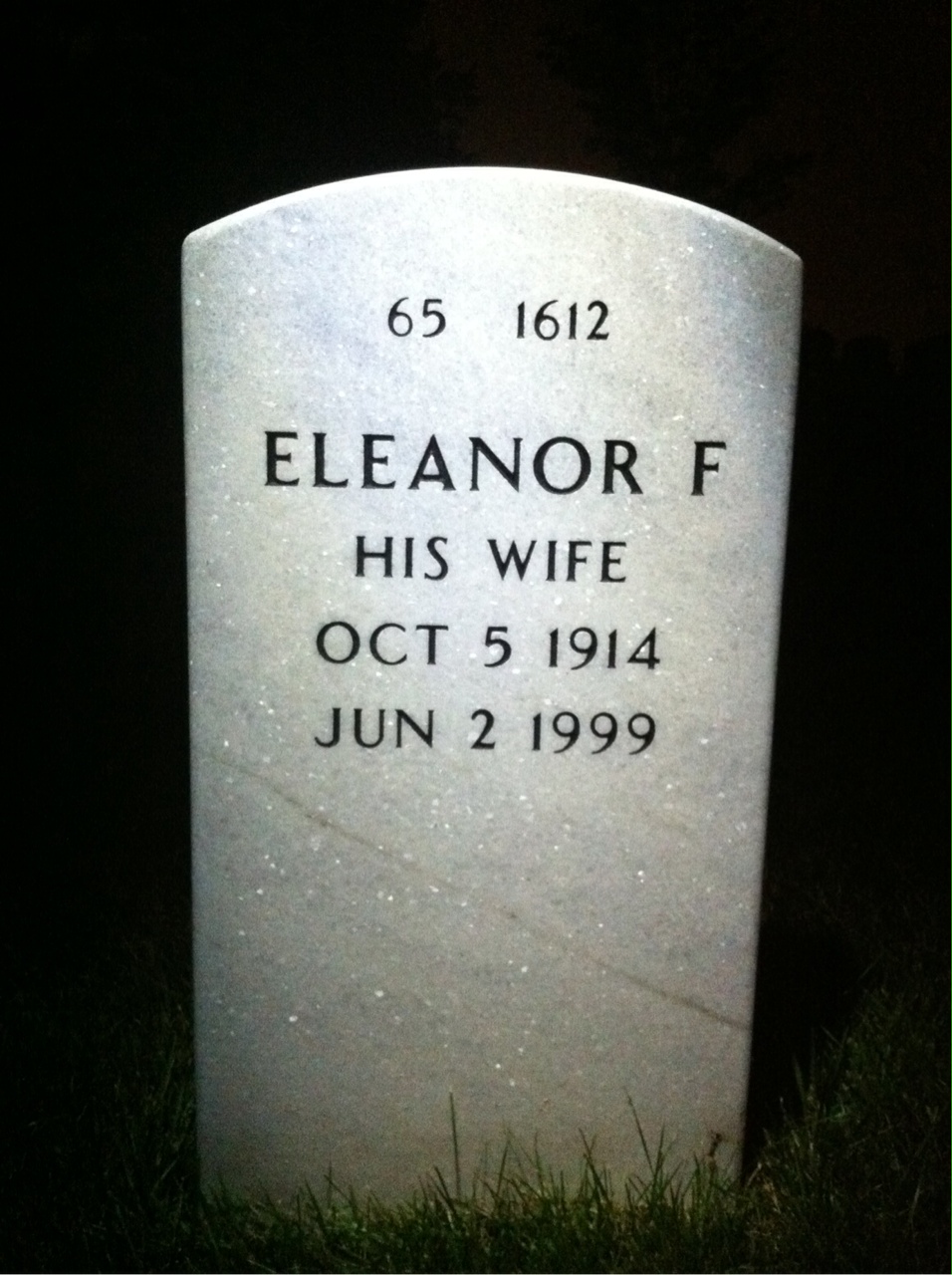 Back of headstone — Michael Jackson
