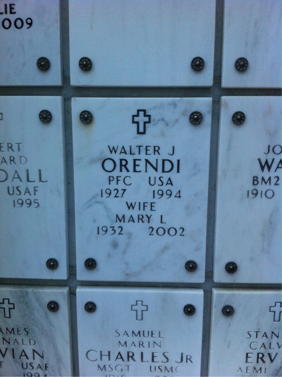 Walter J Orendi