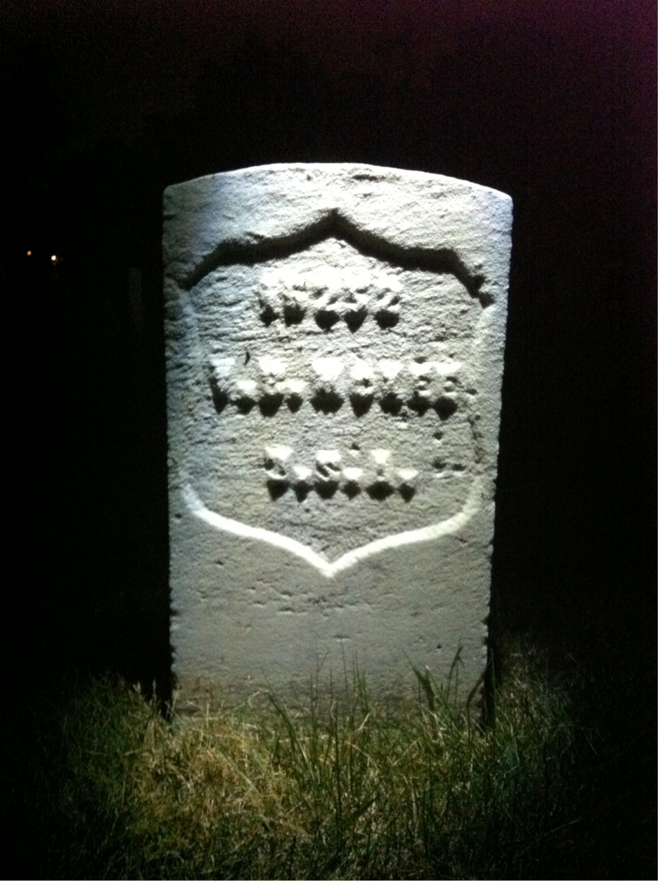 Back of headstone — Vaughn Mckee
