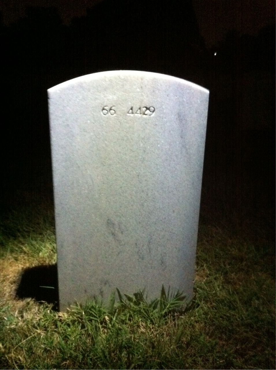 Back of headstone — Patrick Wilkins