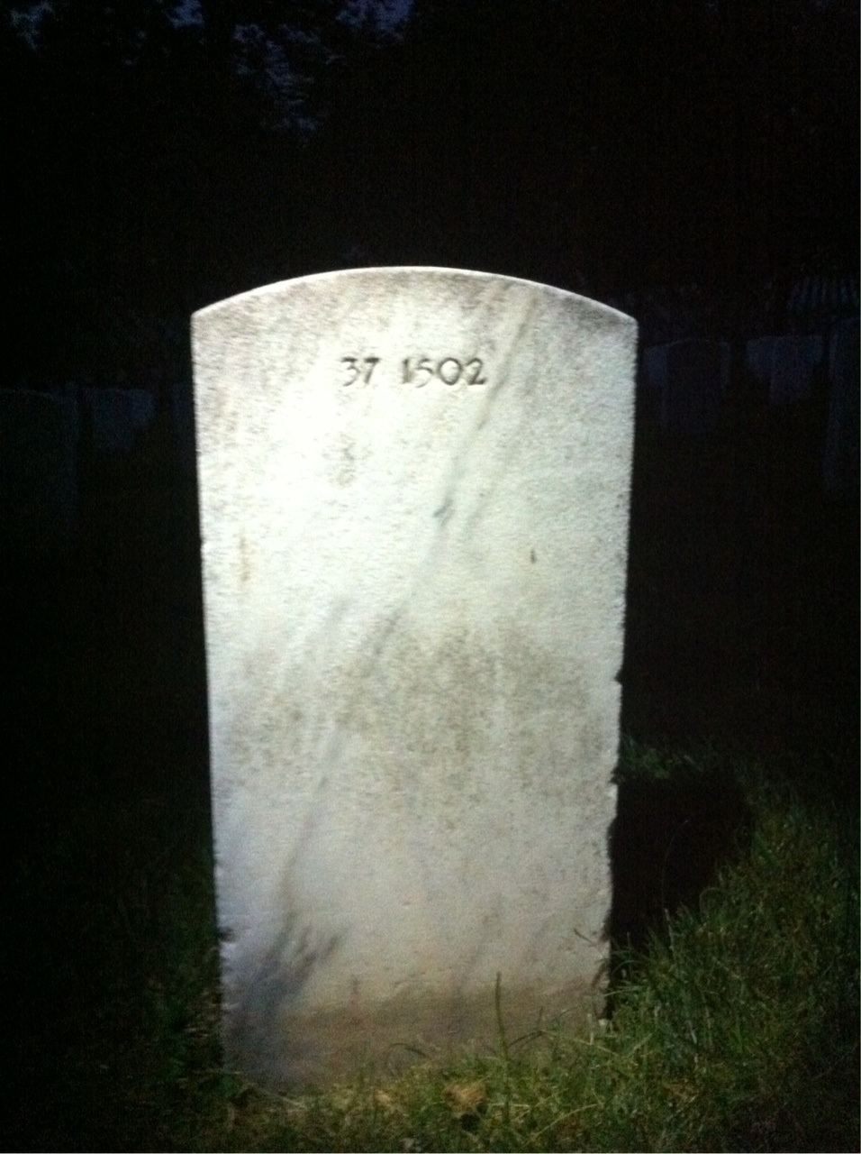 Back of headstone — Not Captured Anhalt