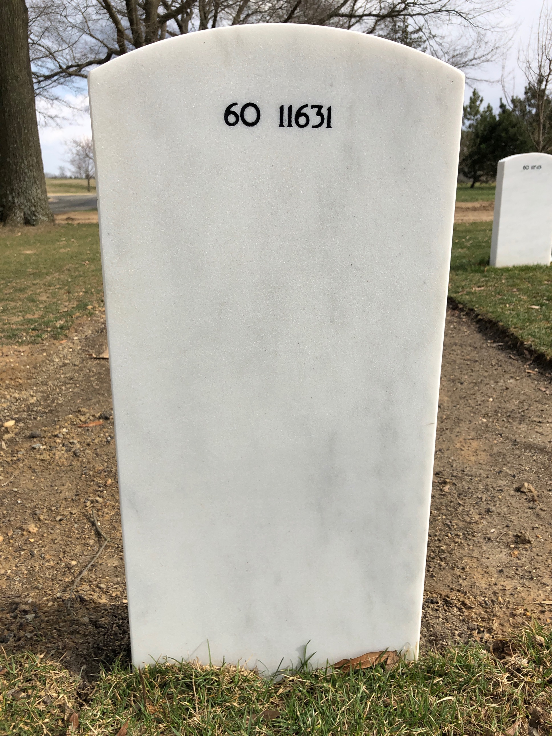 Back of headstone — Michael James Goble