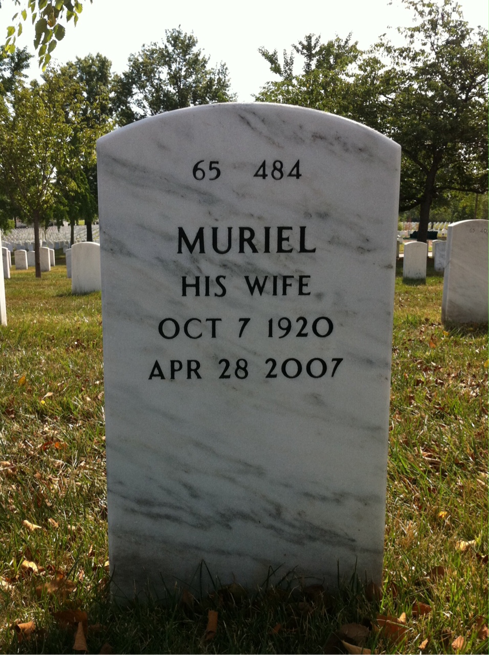 Back of headstone — Richard Whelan