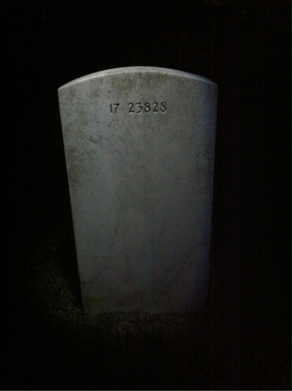 Back of headstone — Beulah Mullen