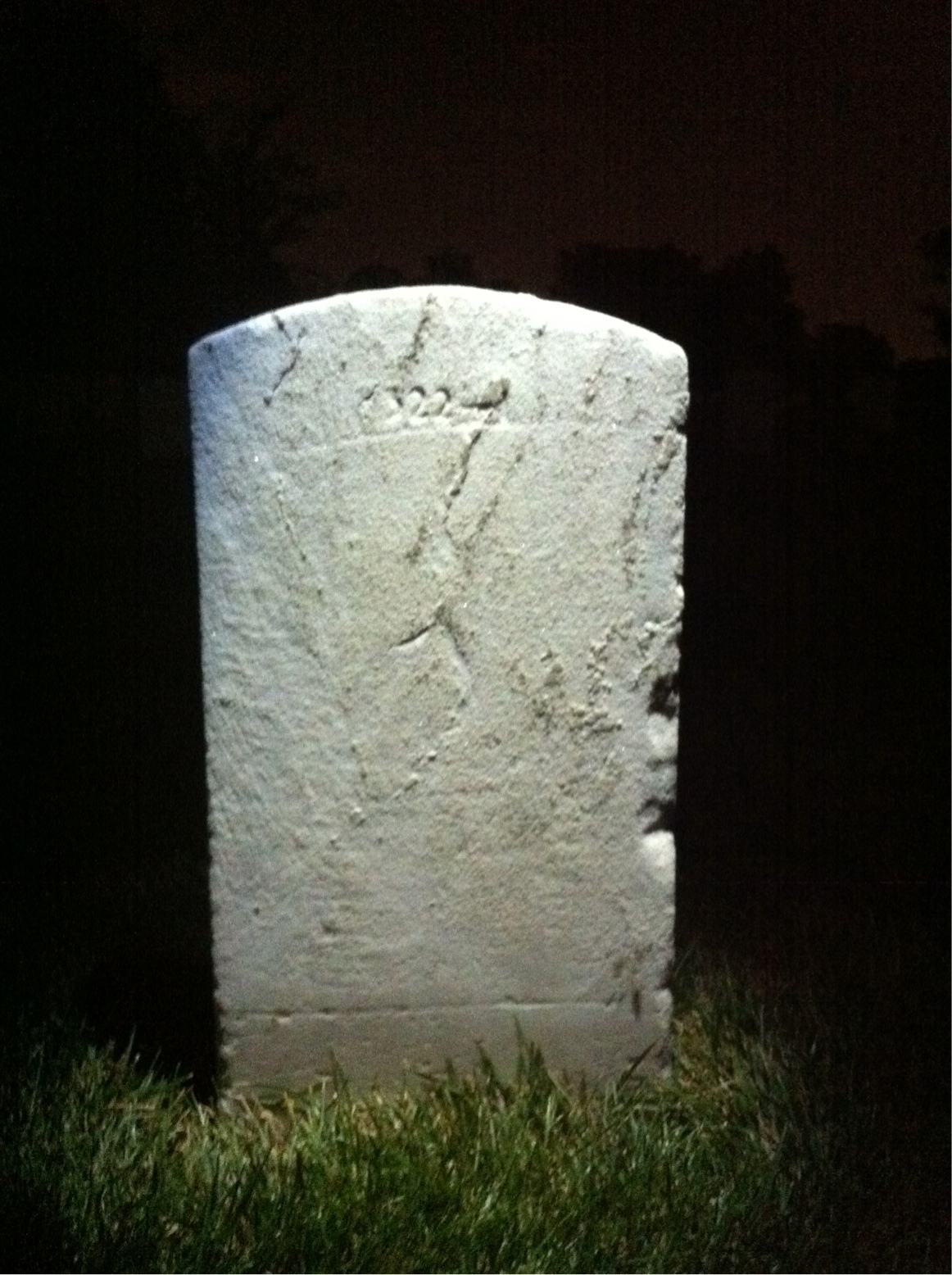 Back of headstone — William Joseph Fitzgerald