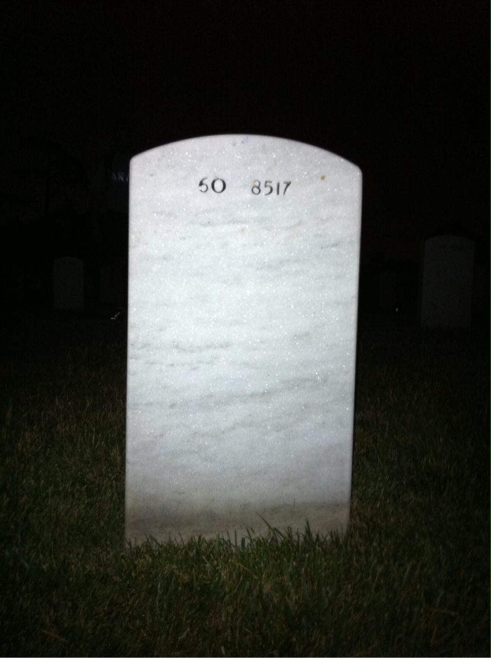 Back of headstone — Jeremy Mulhair