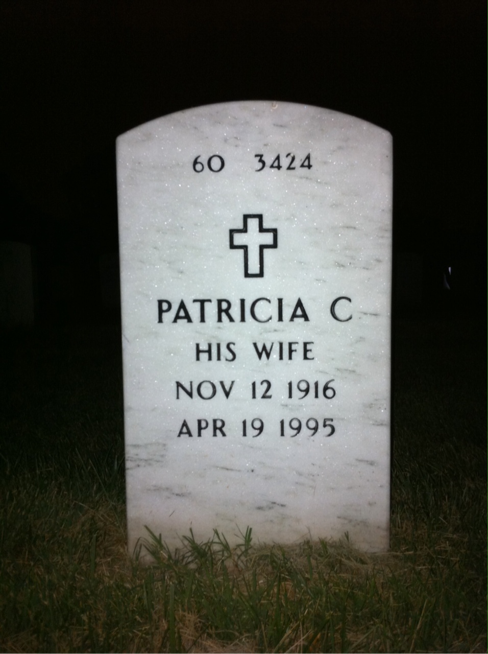 Back of headstone — Robert Montagne