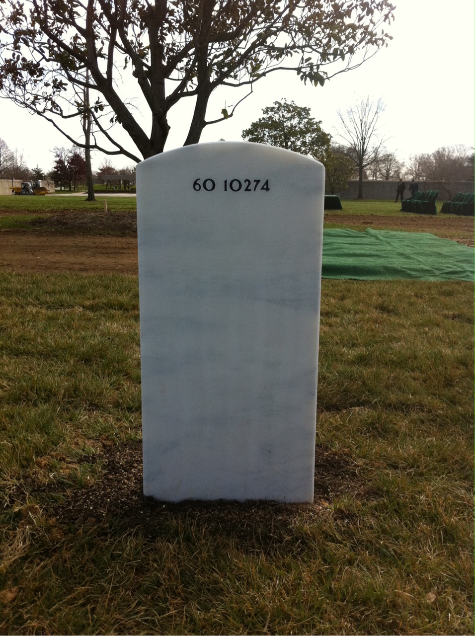 Back of headstone — William Leo Lubbers