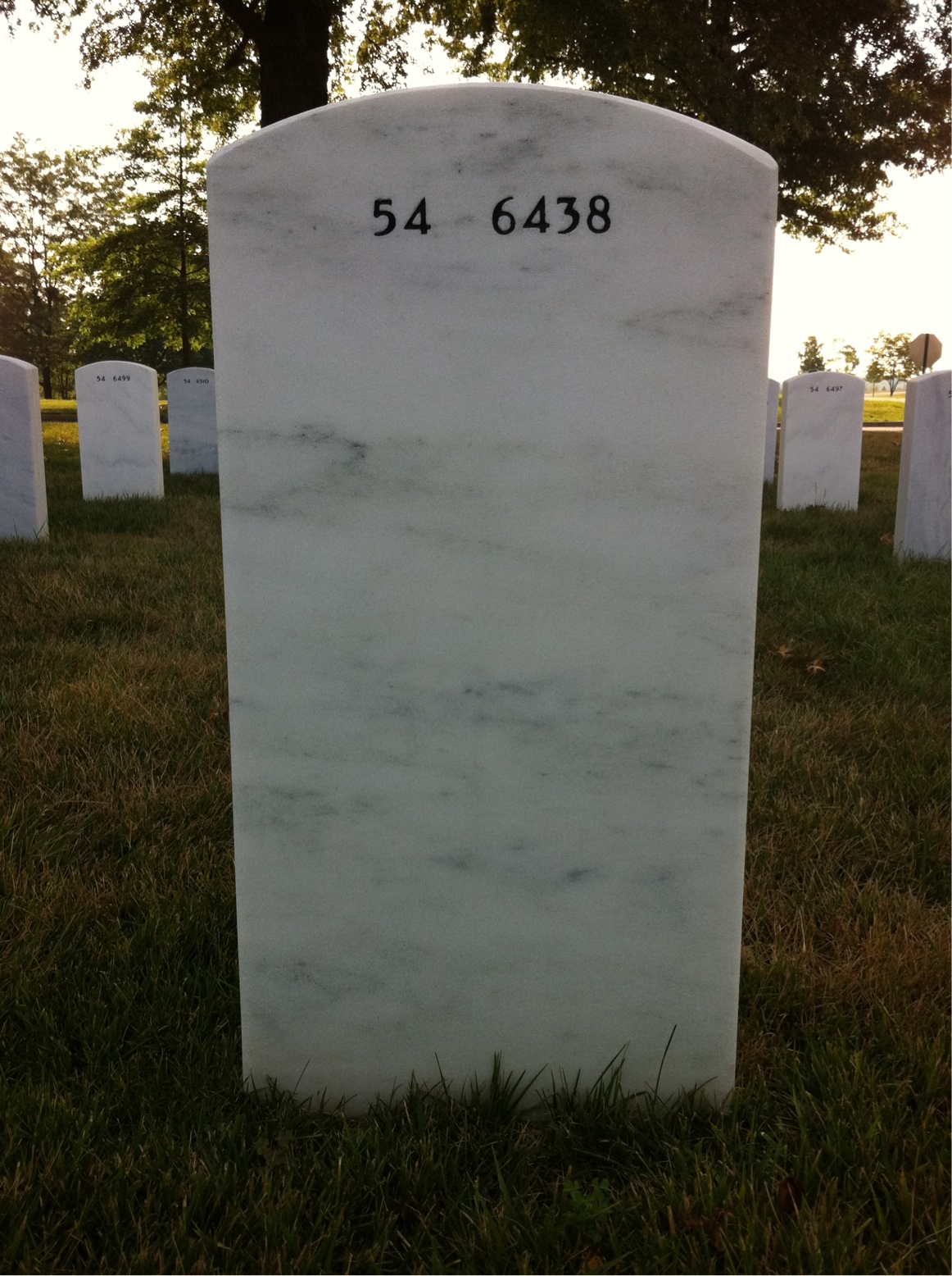 Back of headstone — Richard Berg