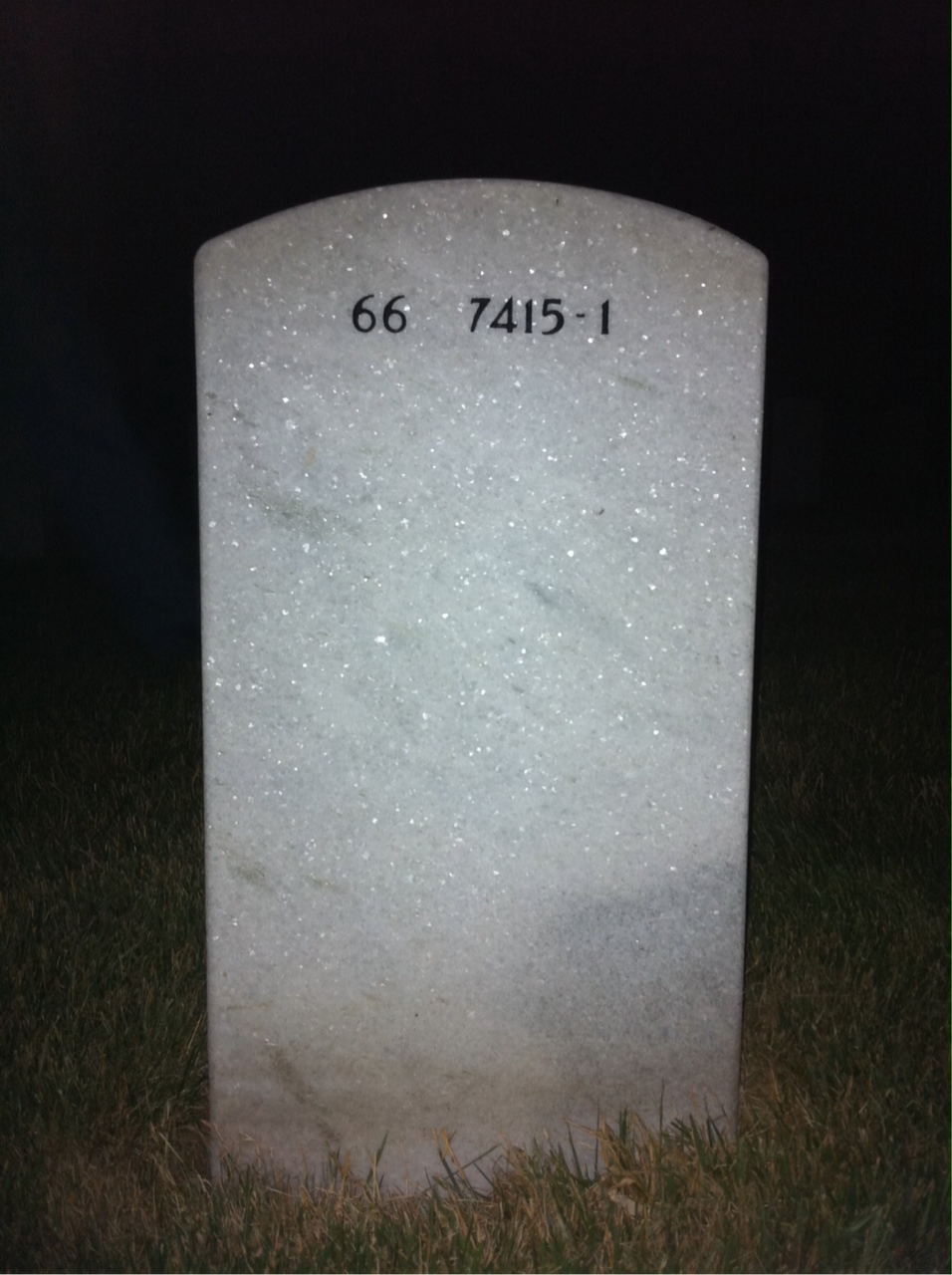 Back of headstone — George Rose