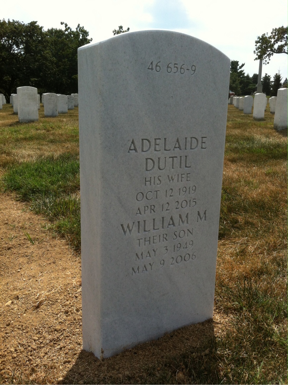 Back of headstone — William Mcgovern