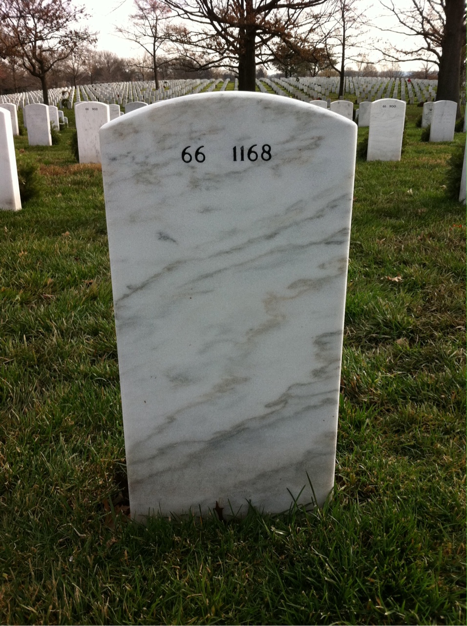 Back of headstone — George Couch