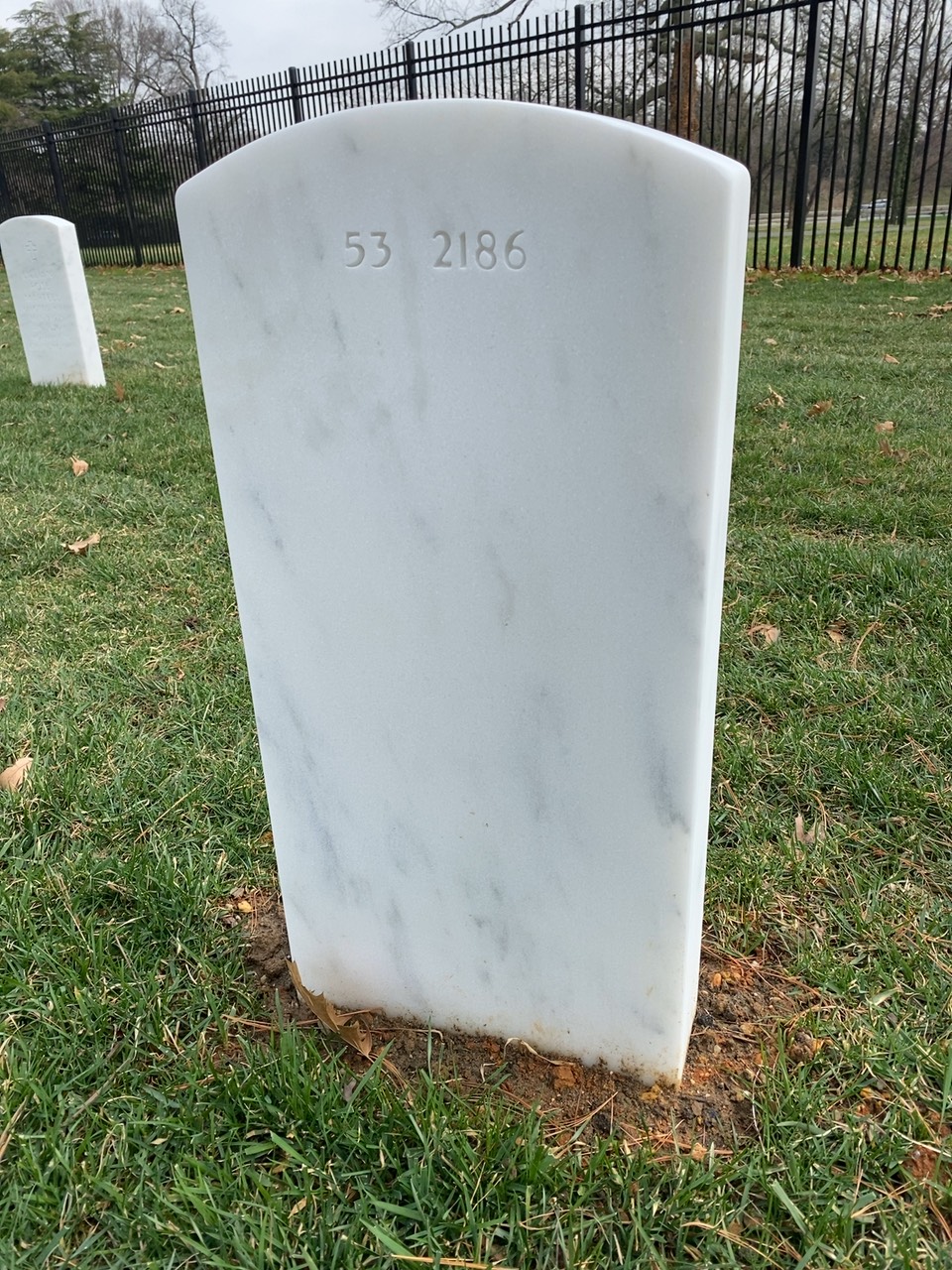 Back of headstone — Louis Boswell