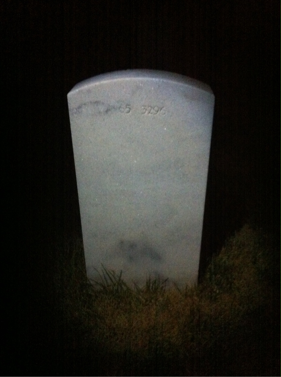 Back of headstone — John Mikulka