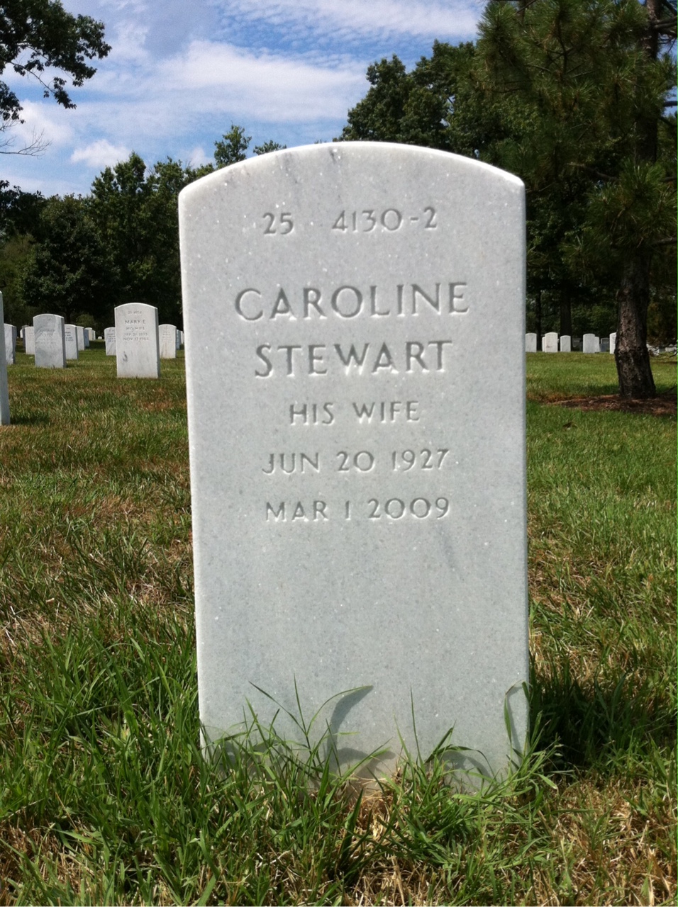 Back of headstone — Trevor Swett