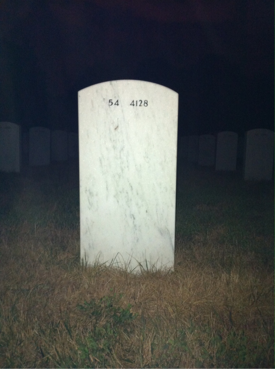 Back of headstone — David Whittle