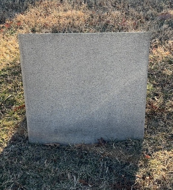 Back of headstone — Robert Arbuckle