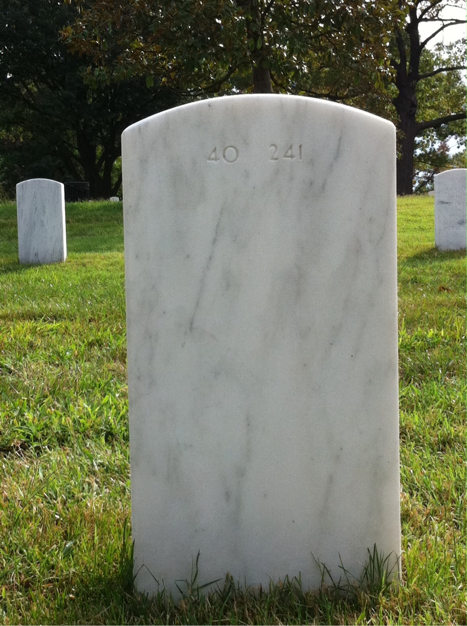 Back of headstone — Charles Hardy