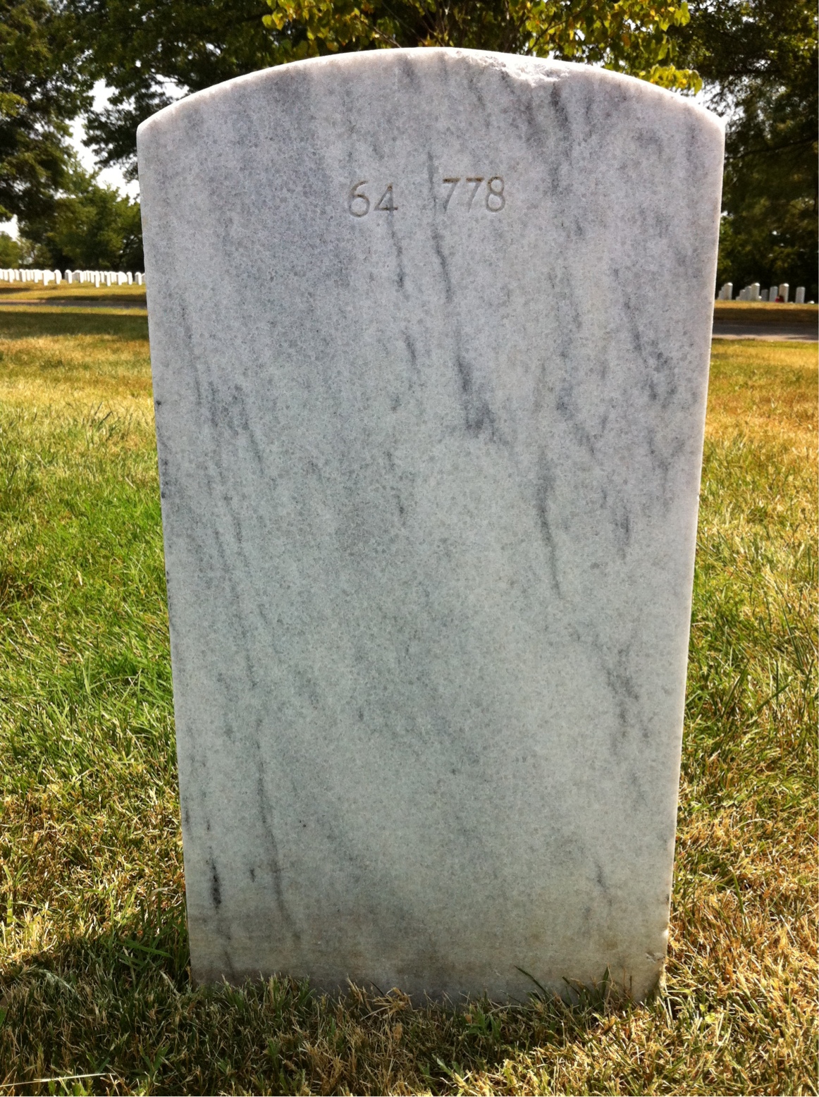 Back of headstone — Bohdan Melnyk