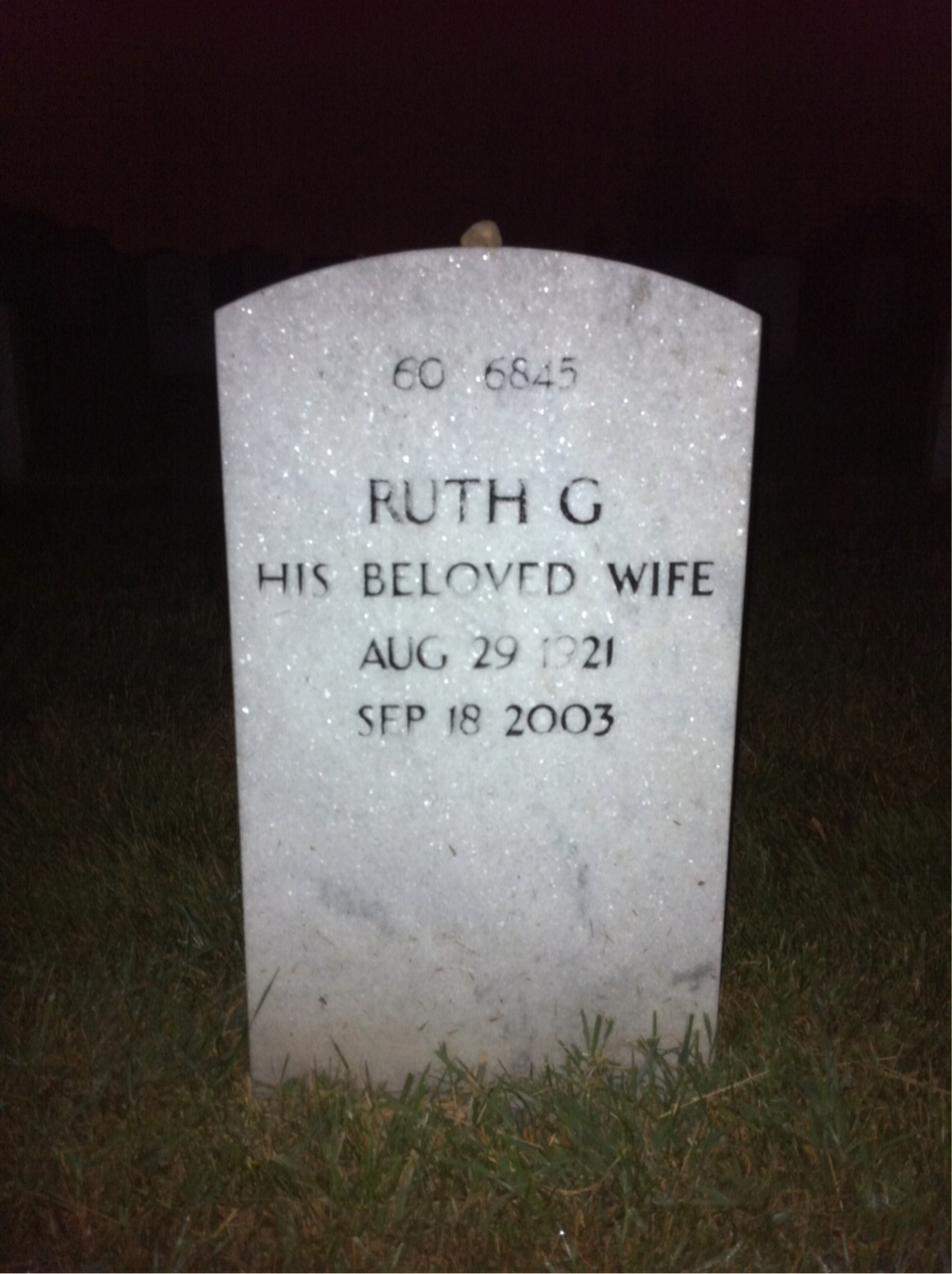 Back of headstone — Marvin Isaacs