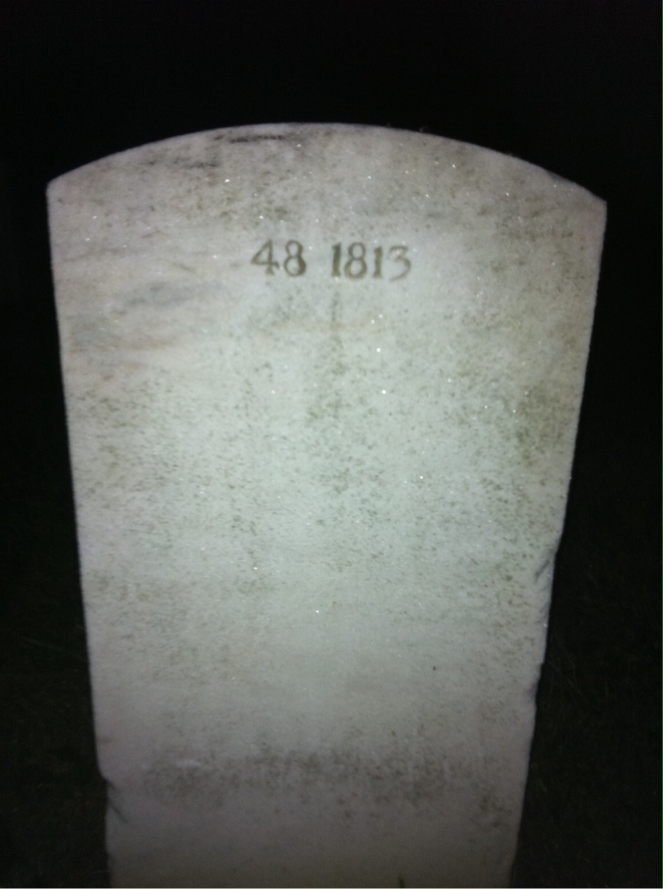 Back of headstone — Paul Allen