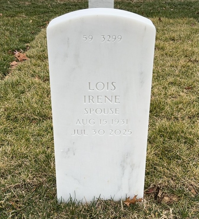 Back of headstone — Earl Pace
