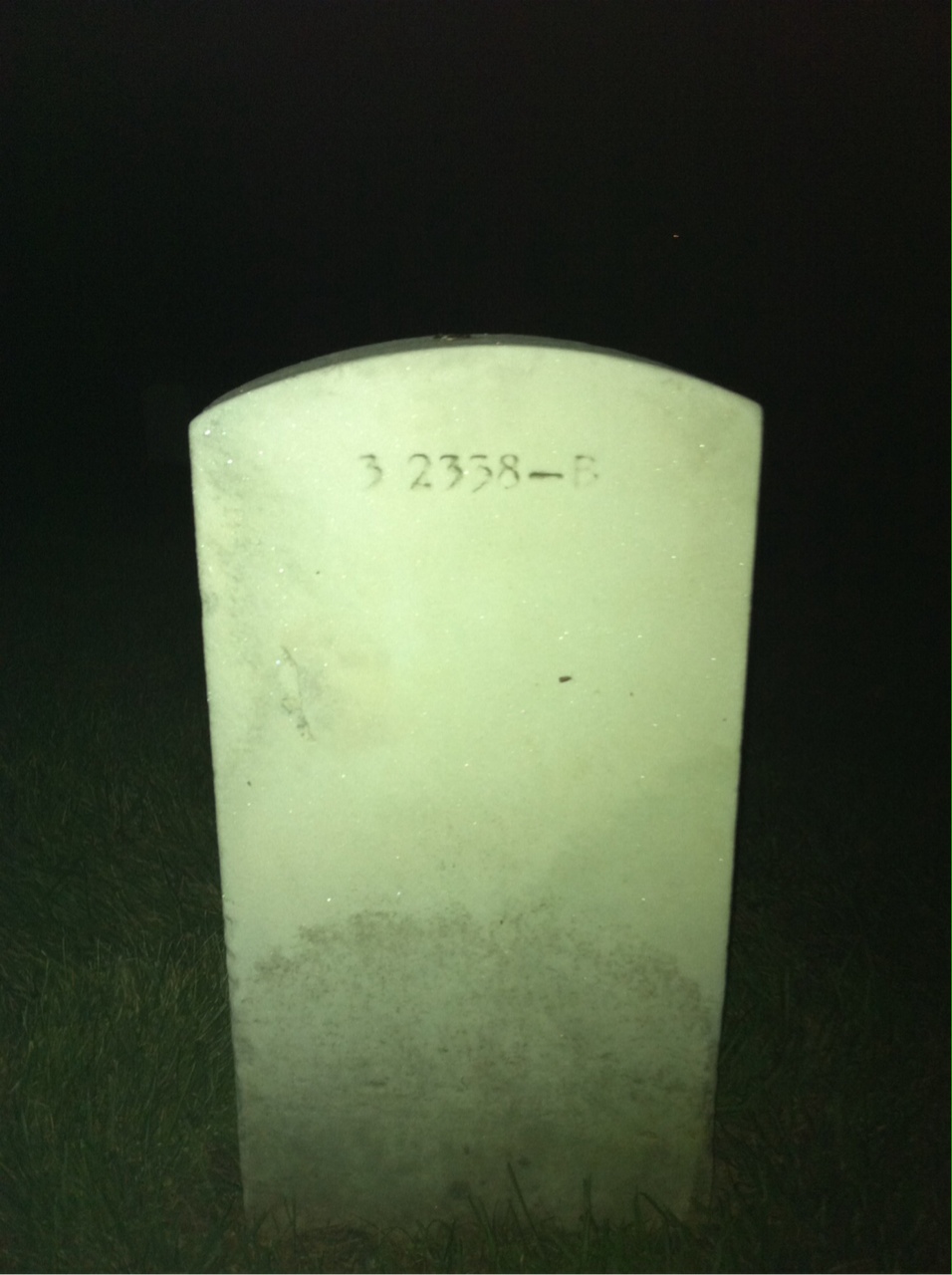 Back of headstone — Robert Askins