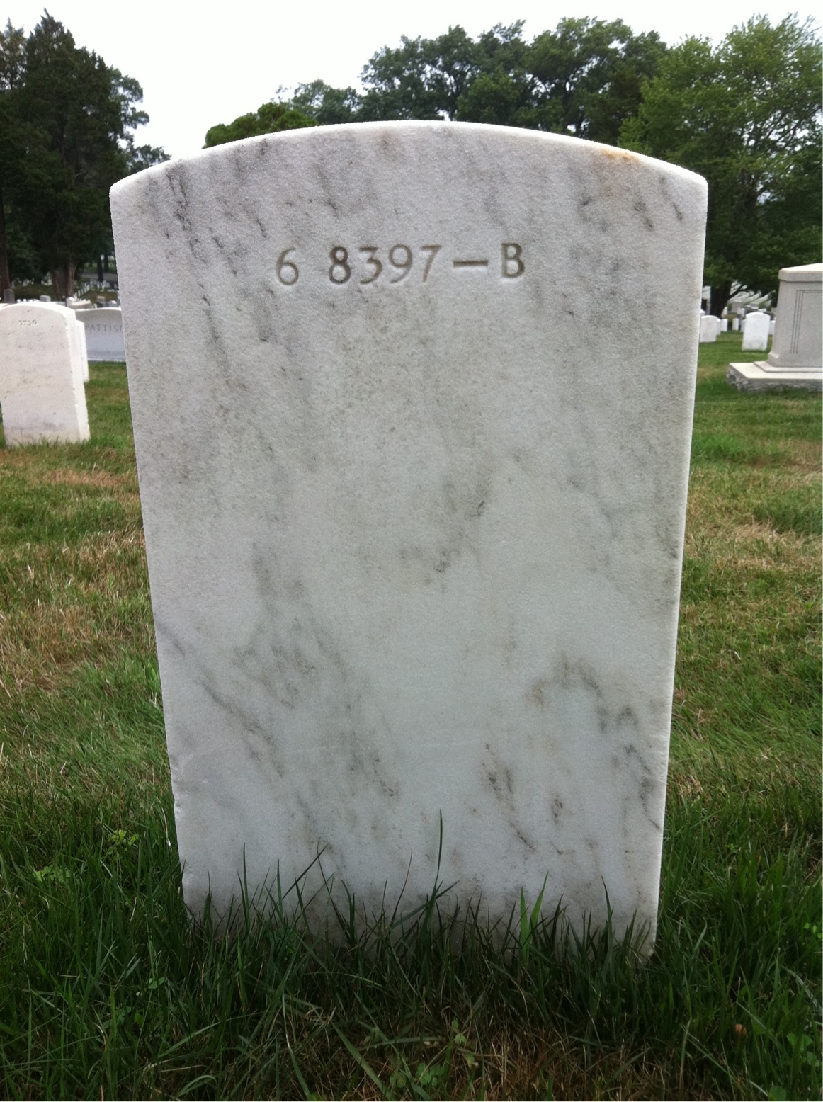 Back of headstone — Thelma Mulholland