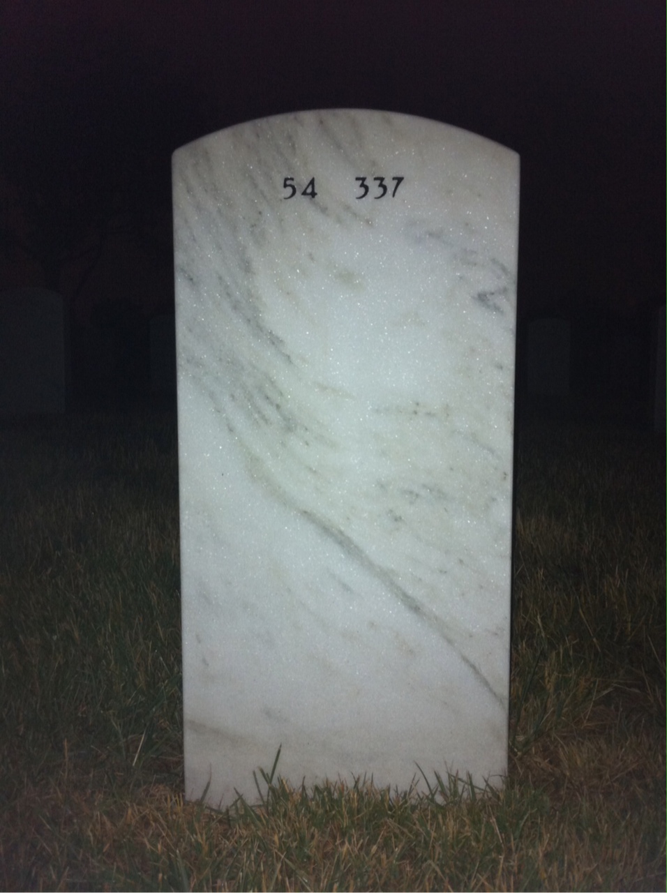 Back of headstone — Leroy Engle