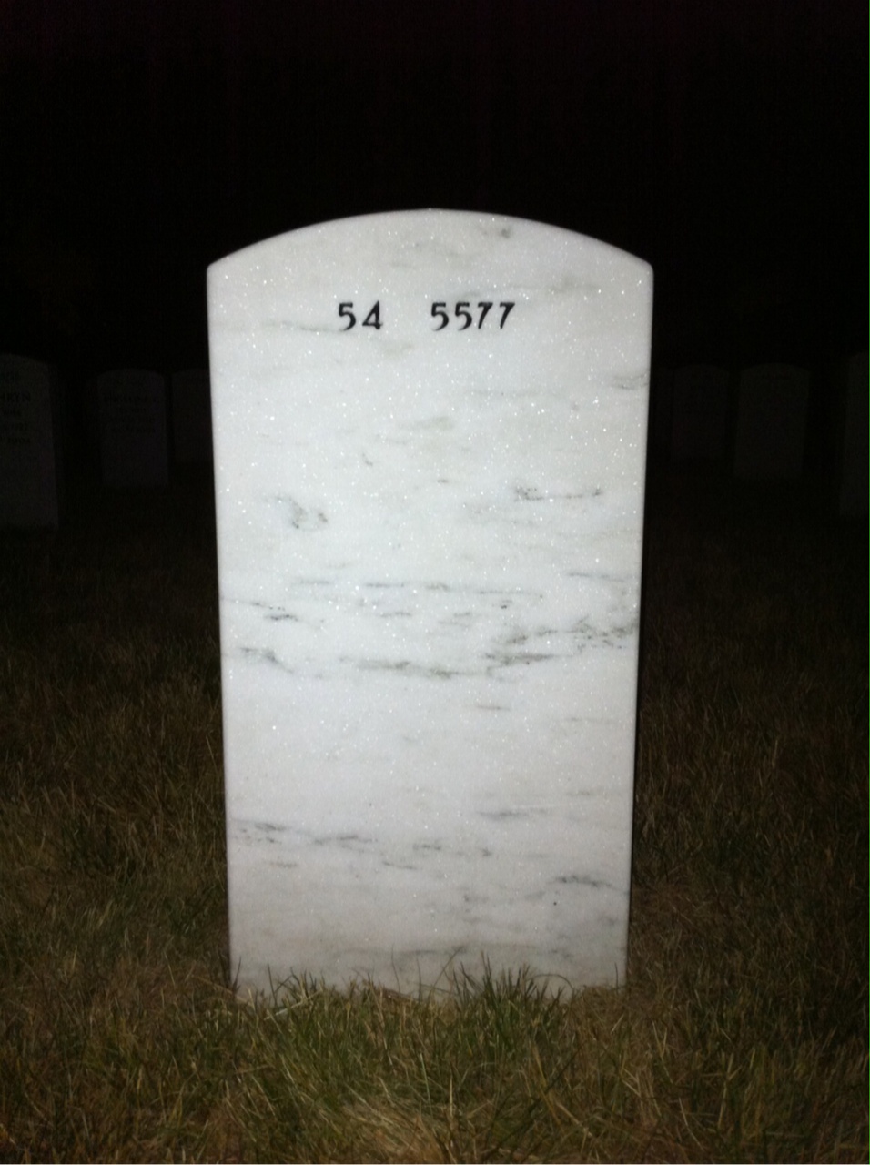 Back of headstone — Robert Cohn