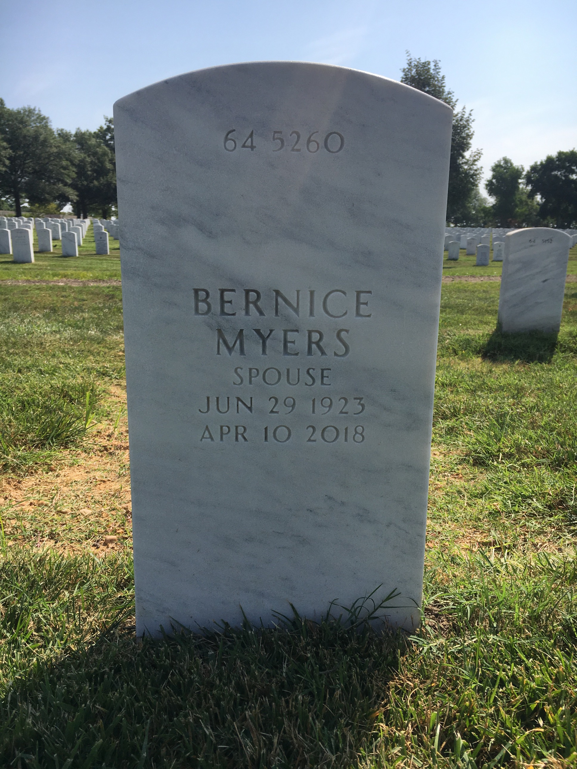 Back of headstone — Emanuel Bromberg