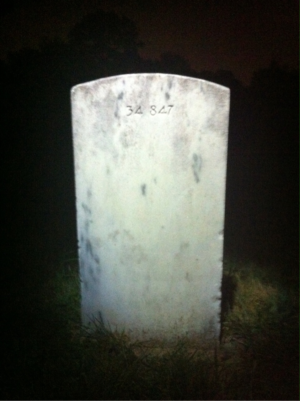 Back of headstone — Herbert Muschlitz