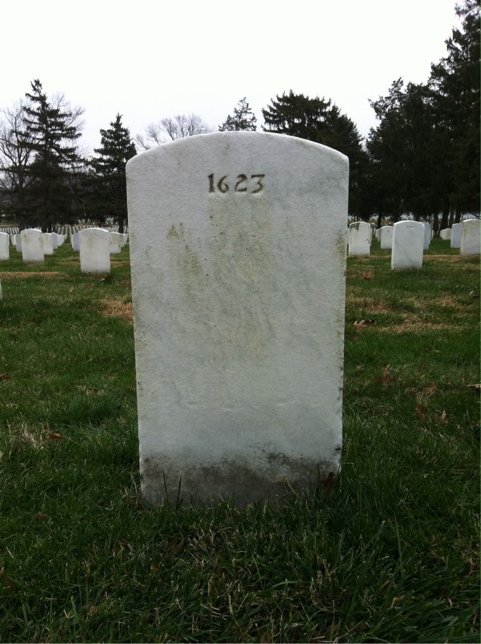 Back of headstone — Jay Baas