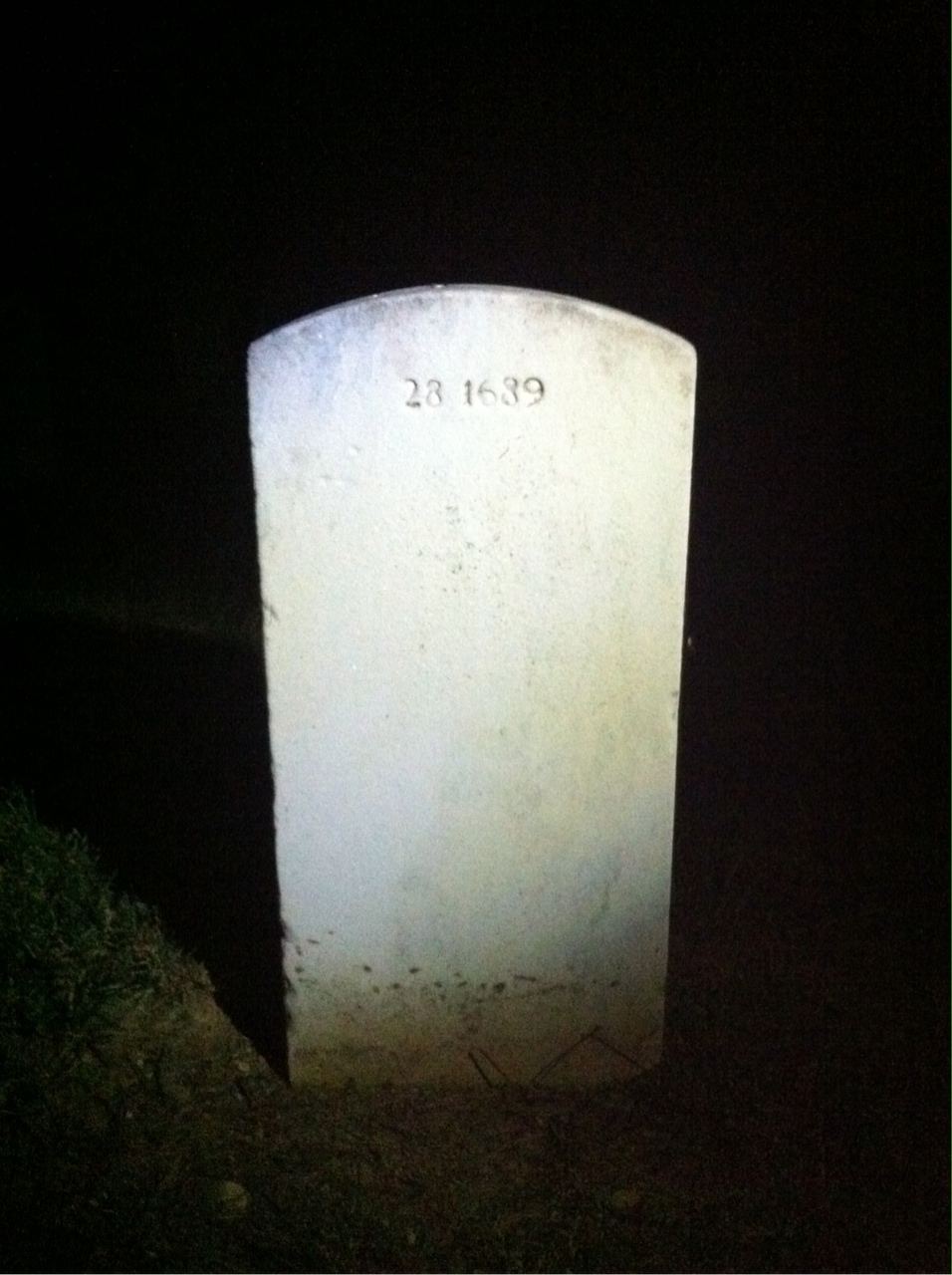 Back of headstone — Susie Banenelli