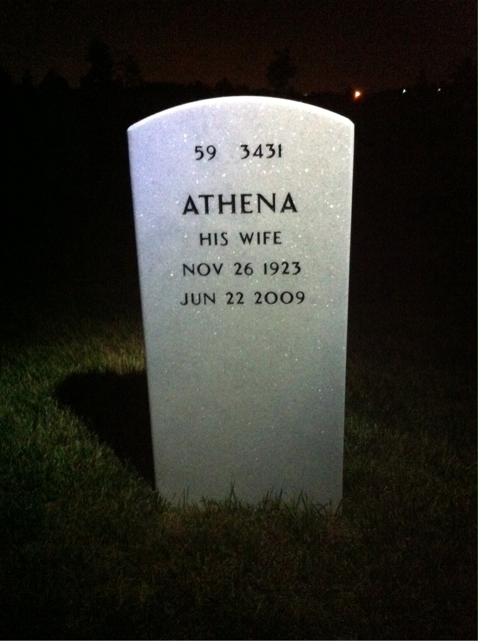 Back of headstone — Martin Kemp