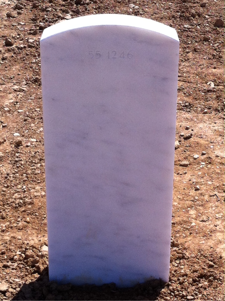Back of headstone — Samuel John Dedonatis