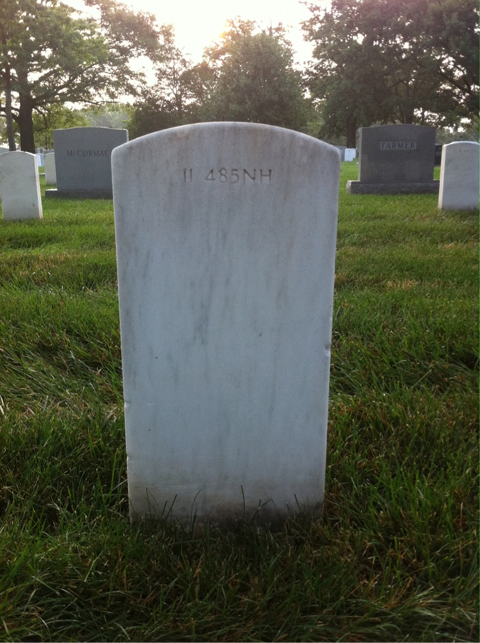 Back of headstone — Goldie Middleton