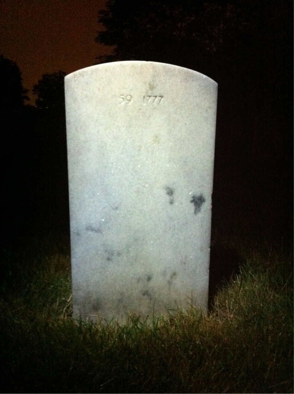 Back of headstone — Leroy Wedge