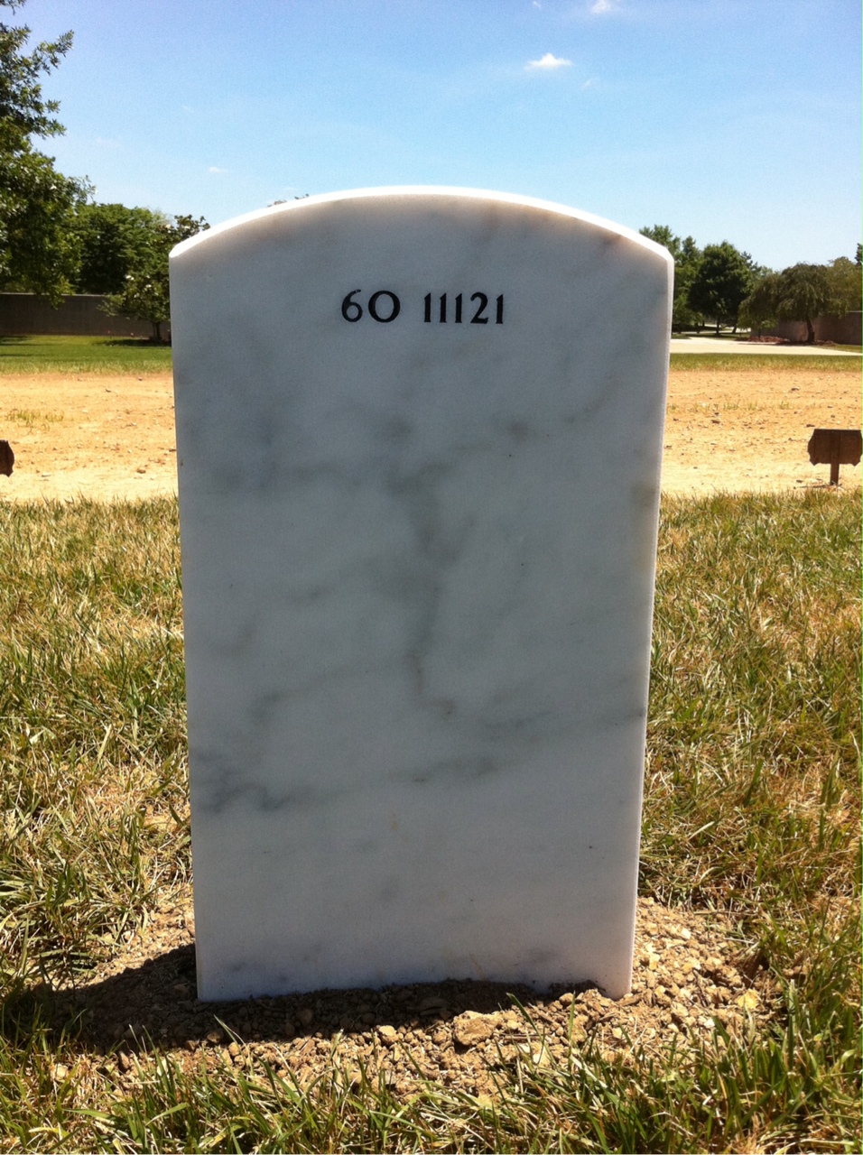 Back of headstone — William Miller Snider