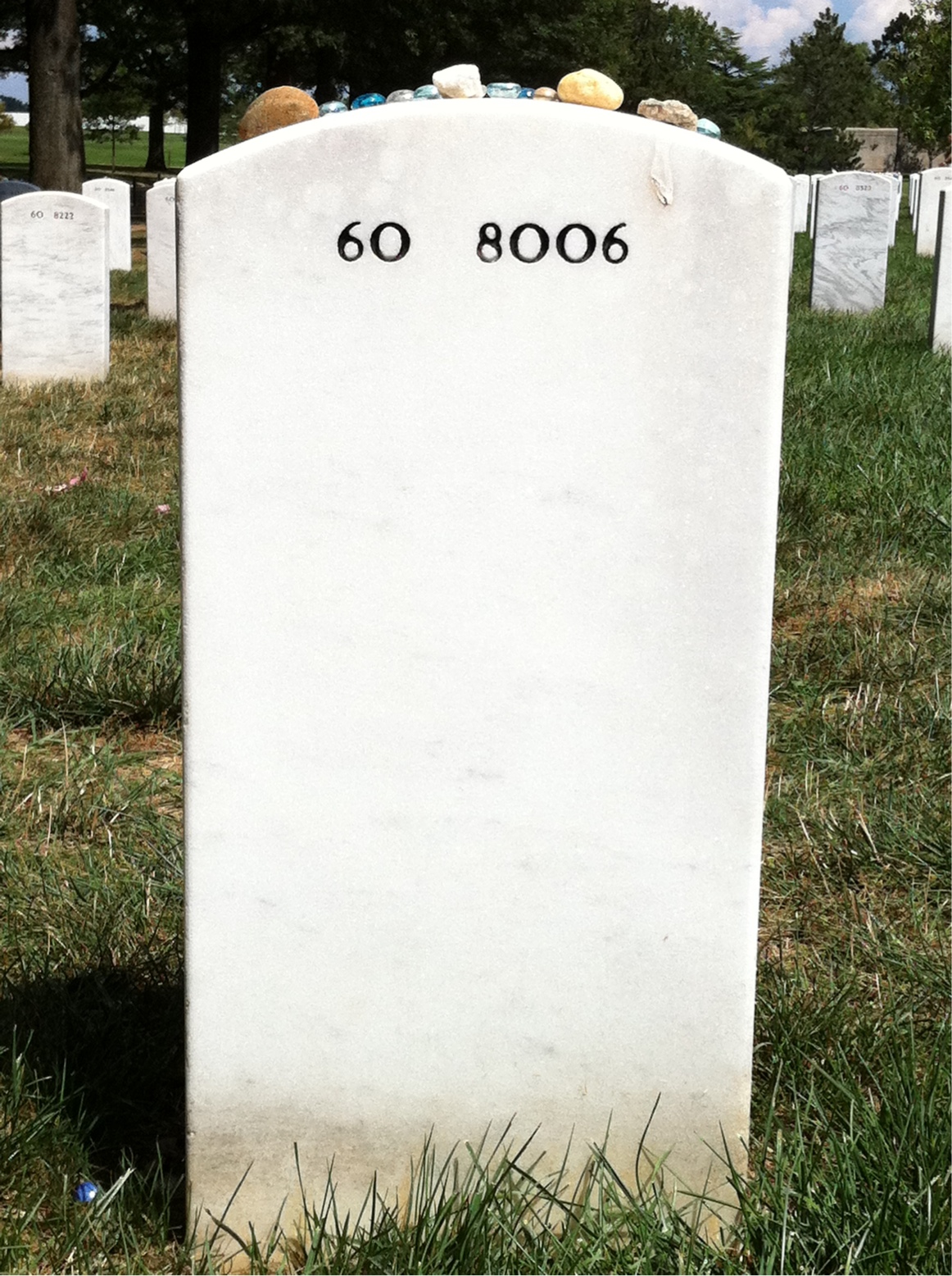 Back of headstone — Kenneth Ballard