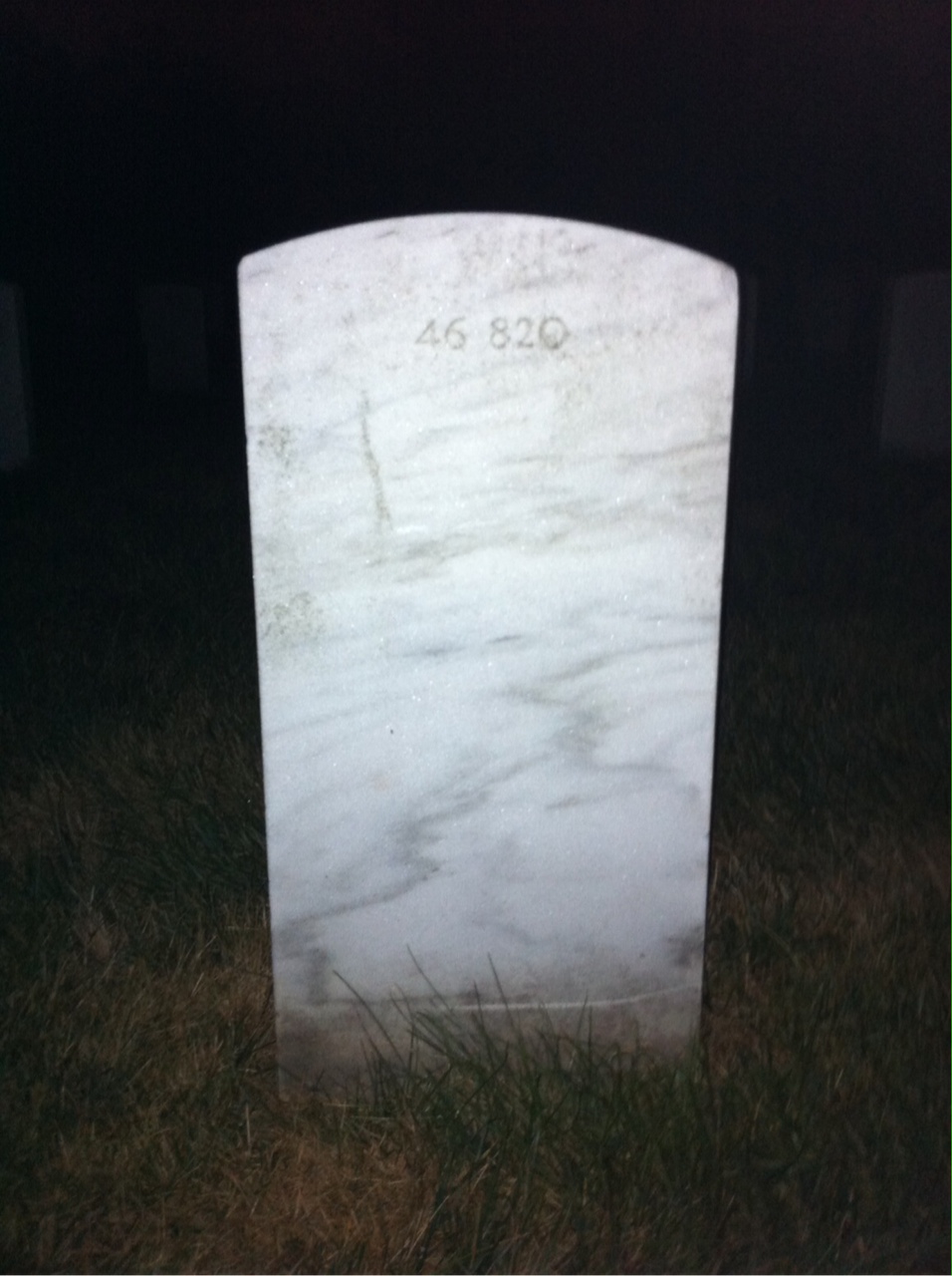 Back of headstone — Katherine Breen