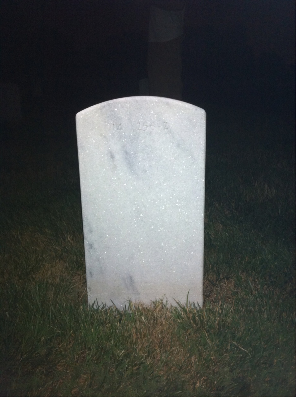 Back of headstone — William Richard Herbst
