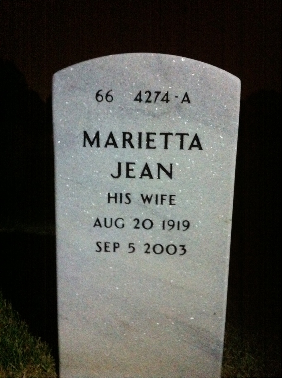 Back of headstone — Rocco Soraci