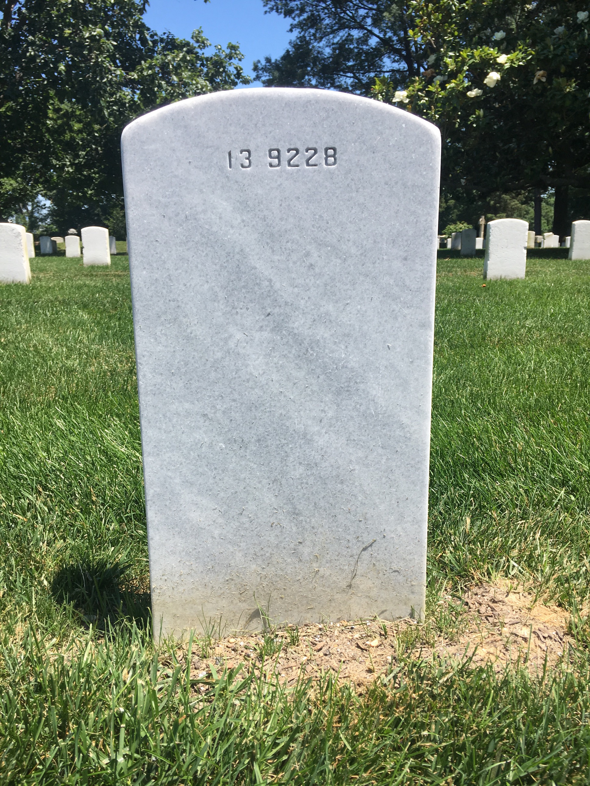 Back of headstone — Christopher Corbley