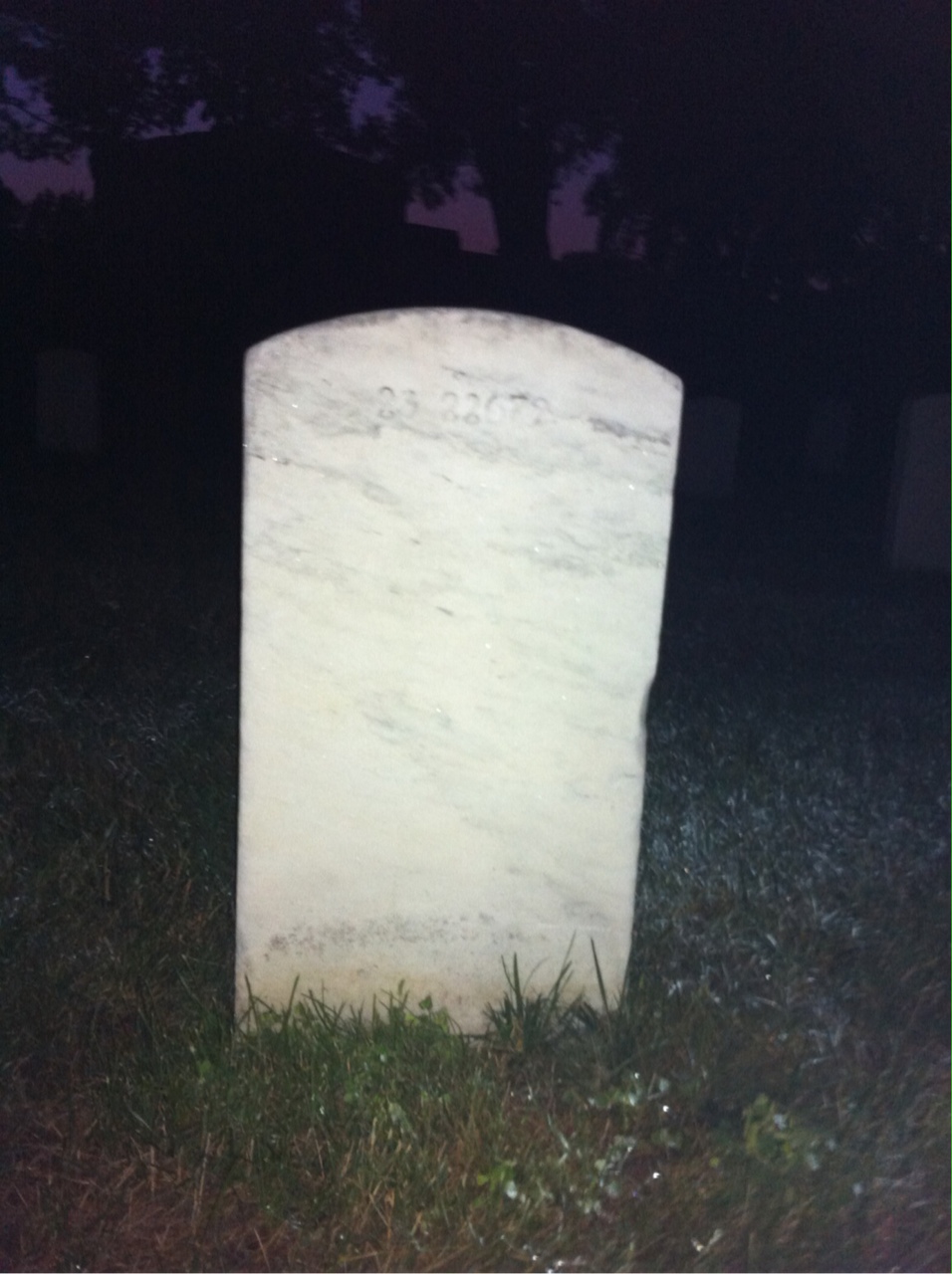 Back of headstone — Richard Contee