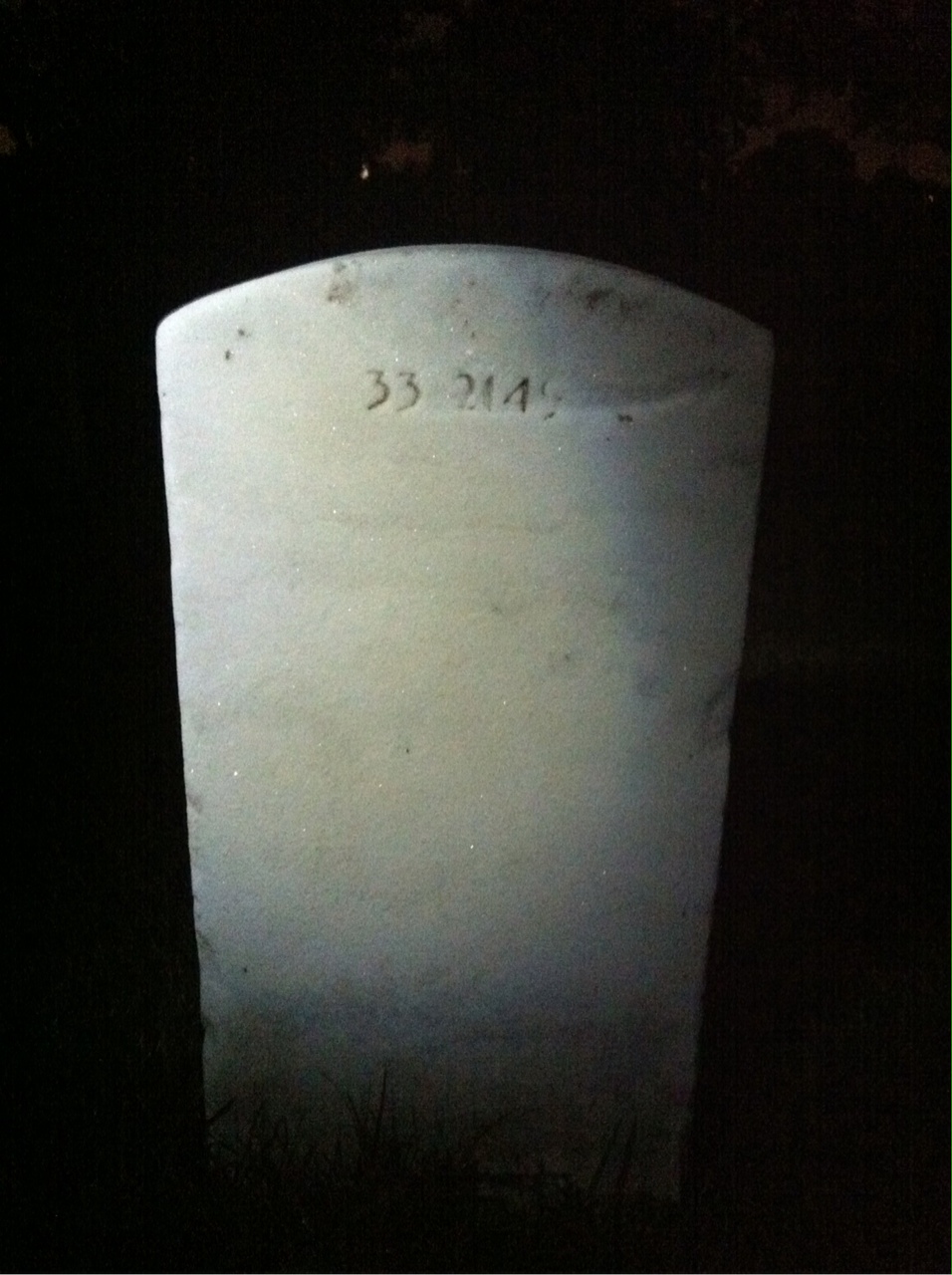 Back of headstone — George Brennan